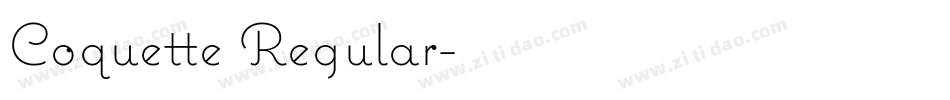 Coquette Regular字体转换